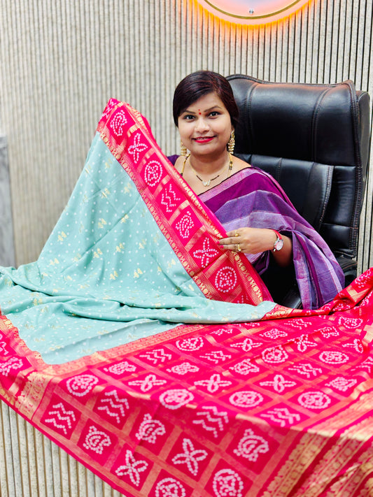 Bandej Crepe Silk Sarees
