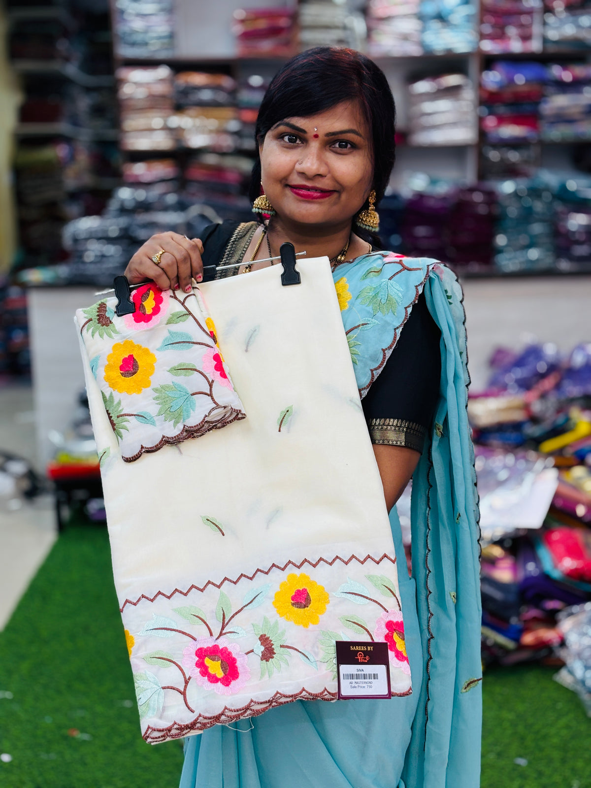 Star Georgette Rangoli Sarees