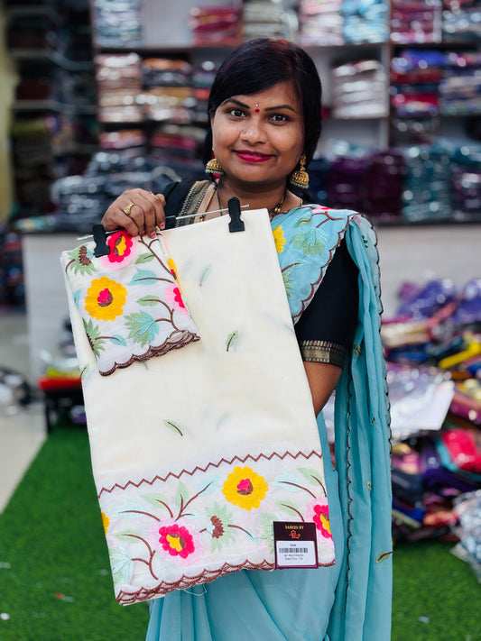 Star Georgette Rangoli Sarees
