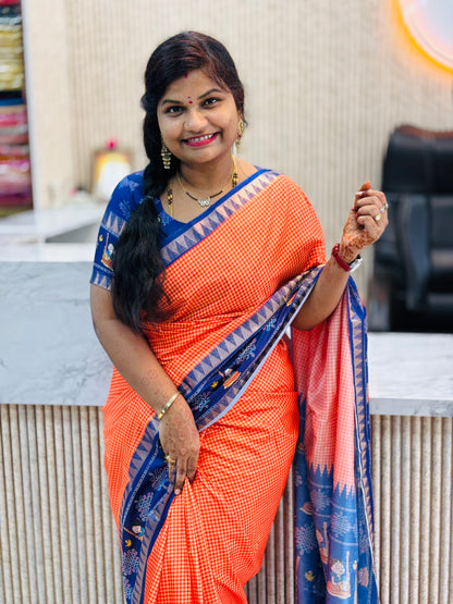 Doll Mangalagiri gap borders Sarees