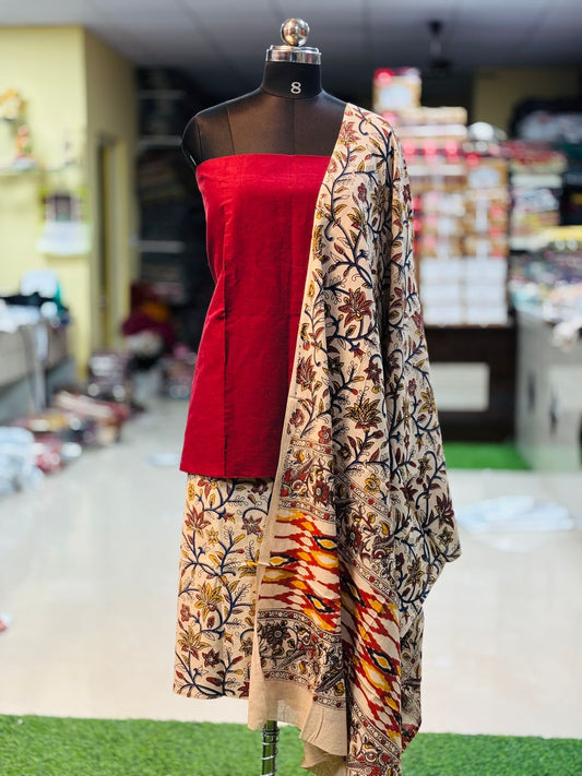 3 Piece Cotton Kalamkari Set