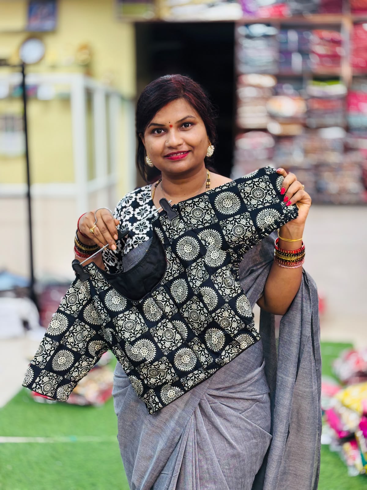 Readymade cotton Kalamkari blouses
