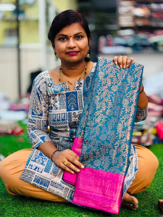 Semi Kanchi pattu sarees