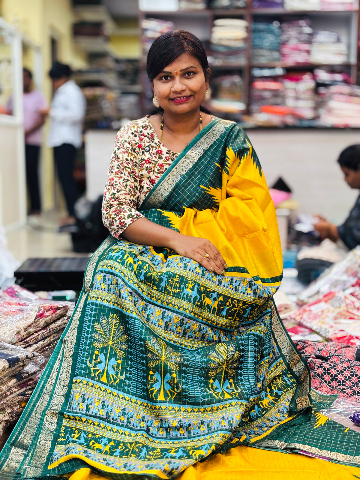 Semi Kanchi Gadwal Sarees