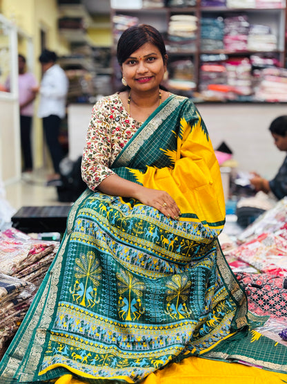 Semi Kanchi Gadwal Sarees