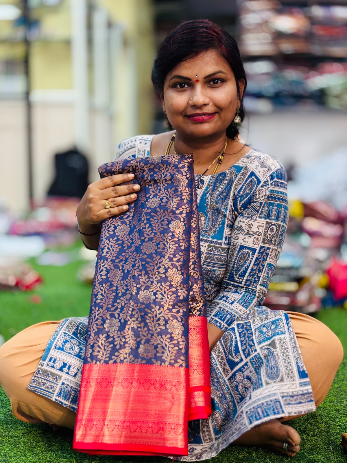 Semi Kanchi pattu sarees