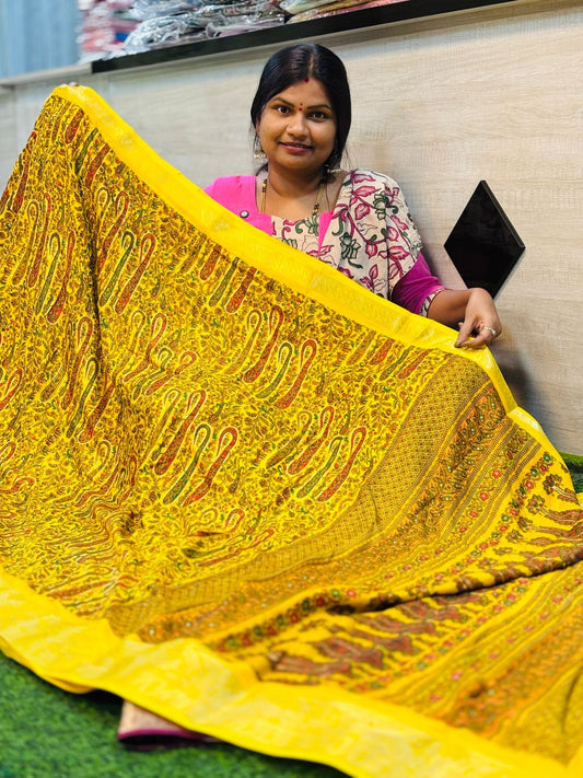 Kashmir Printed Mashmellow Georgettes