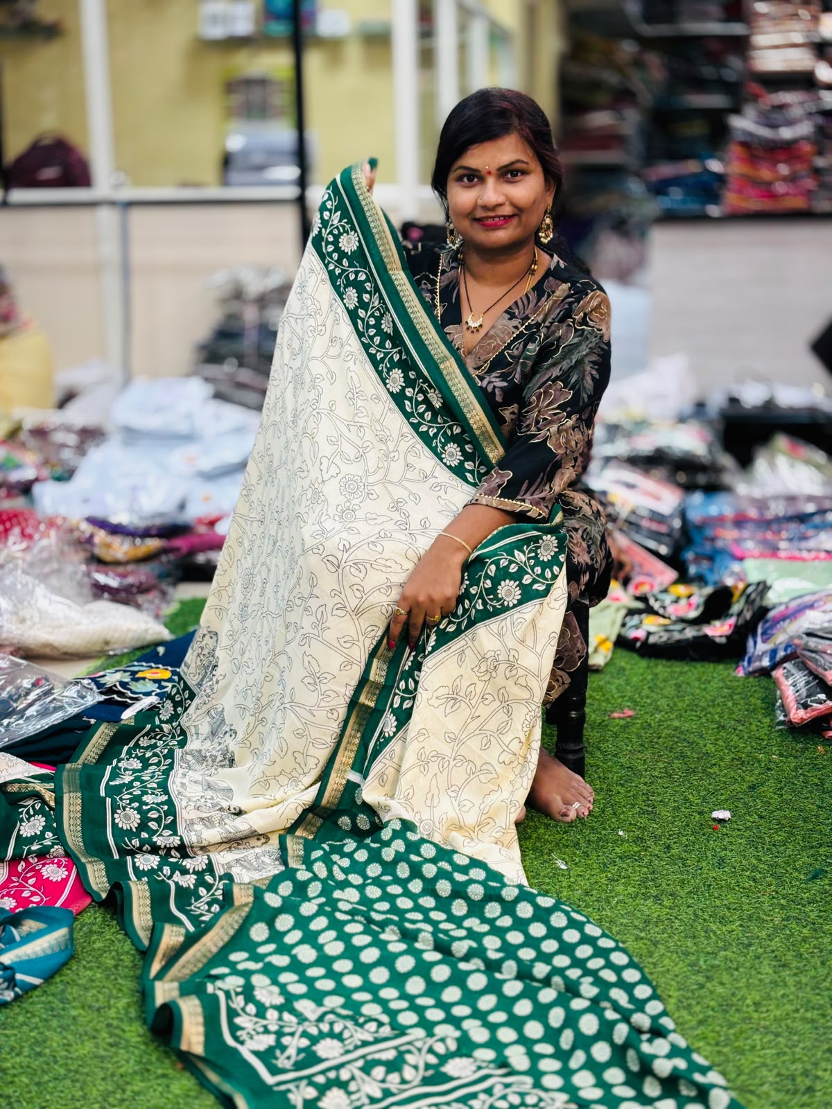 2D Kalamkari Printed Sarees