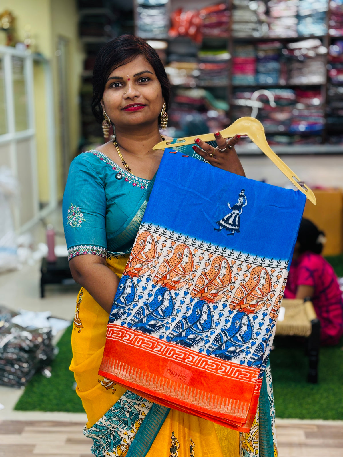 Madhubani Mashmellow Saree