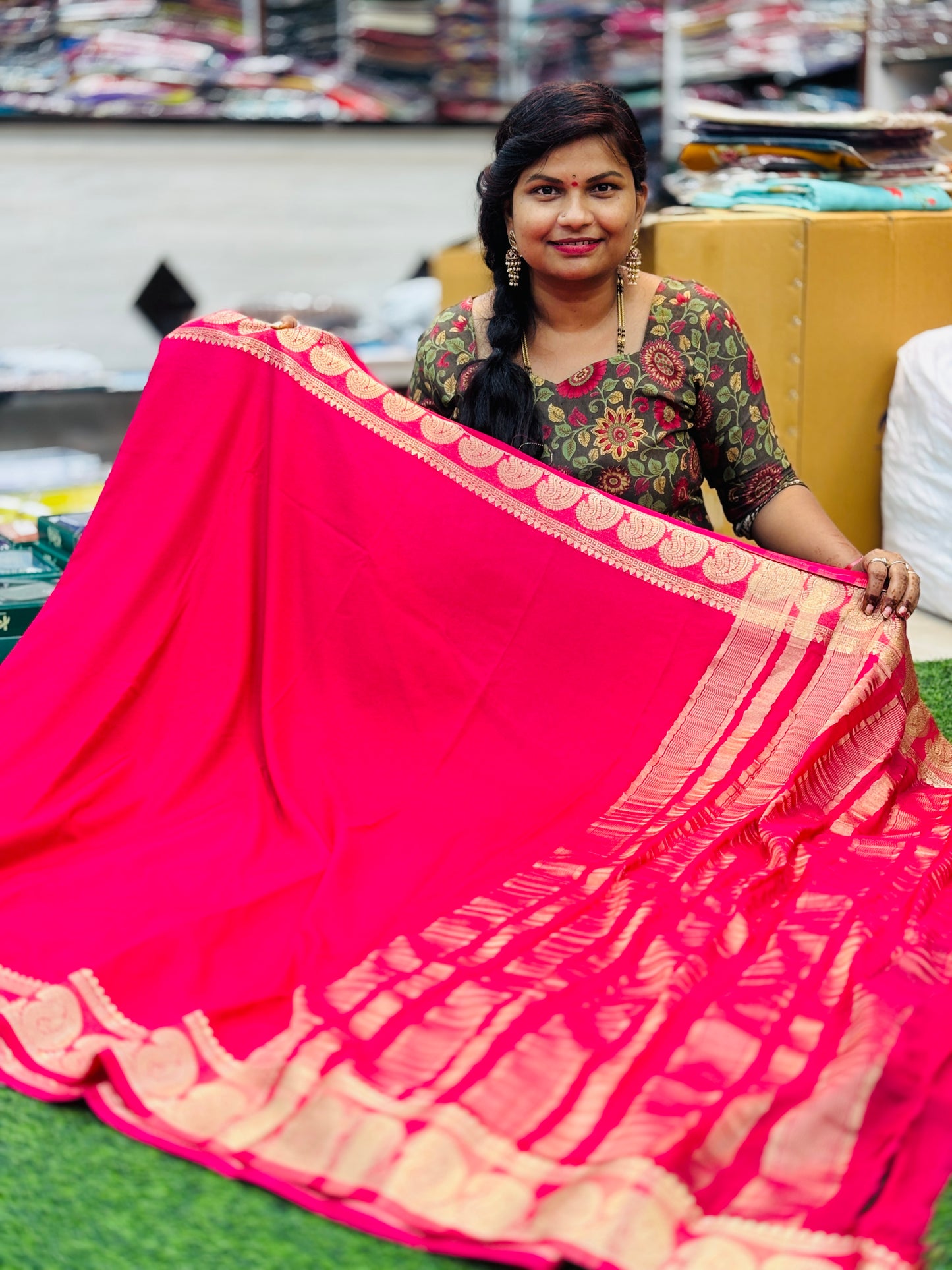 Semi Mysore georgette