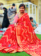 Red Multi Bandini Kanchi weaving sarees