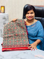 Azrak lenins with foil mirrors 
Small borders 
Contrast blouse