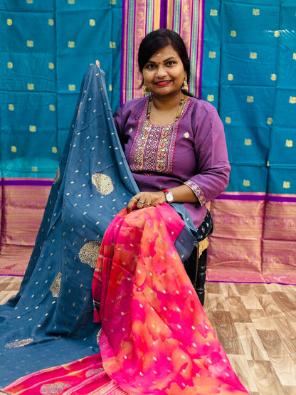 Azrak Multi Chiffon Sarees