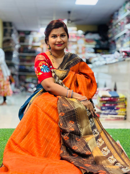 Kanchi silk Gadwal borders