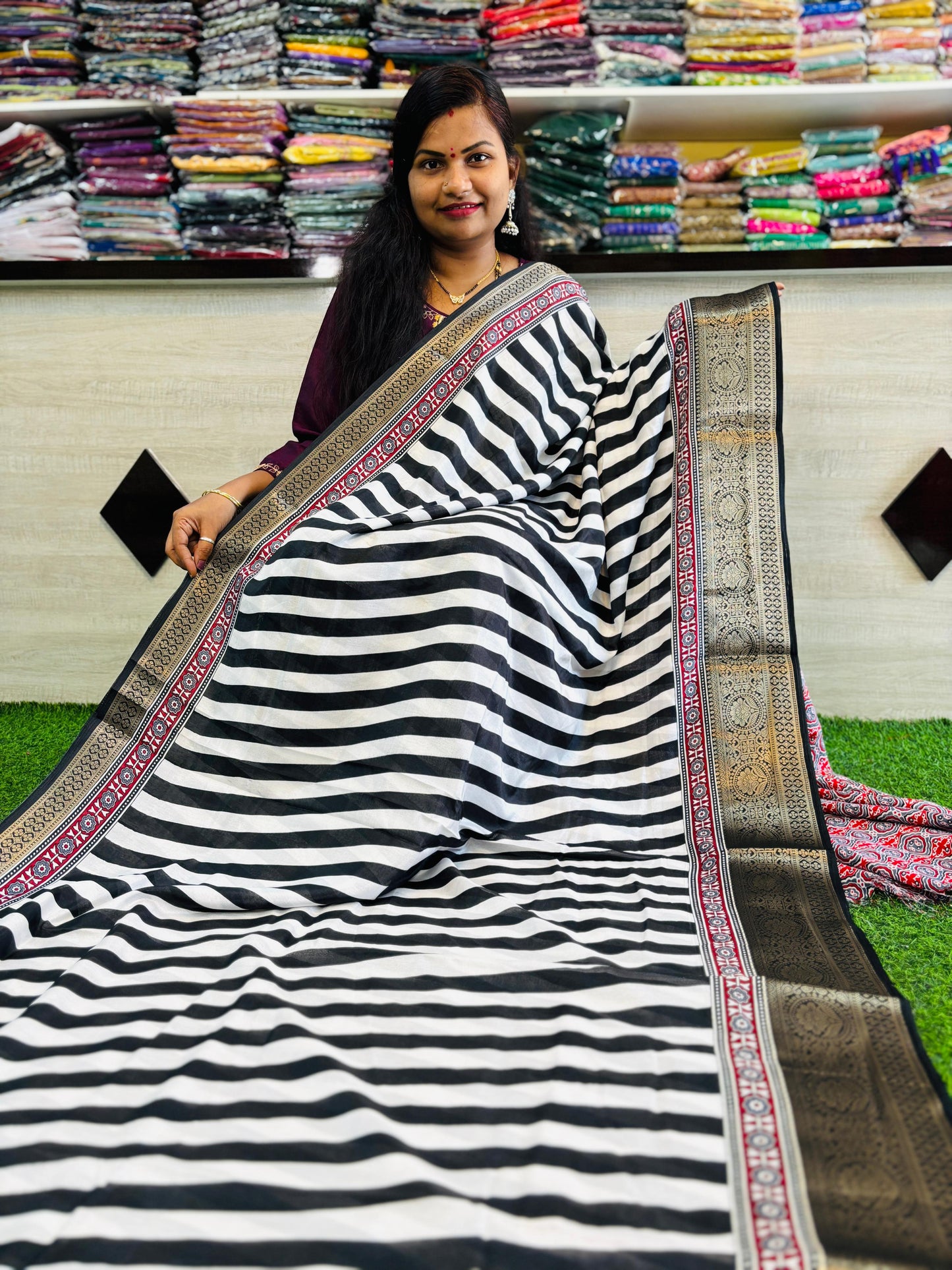 Moonga Kanchi Silk