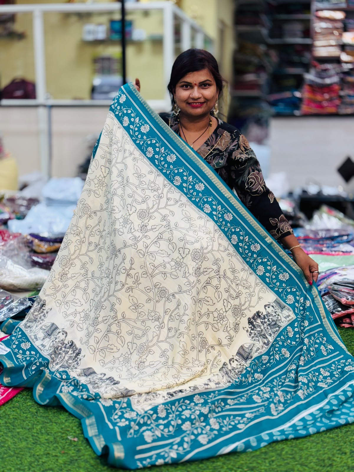 2D Kalamkari Printed Sarees
