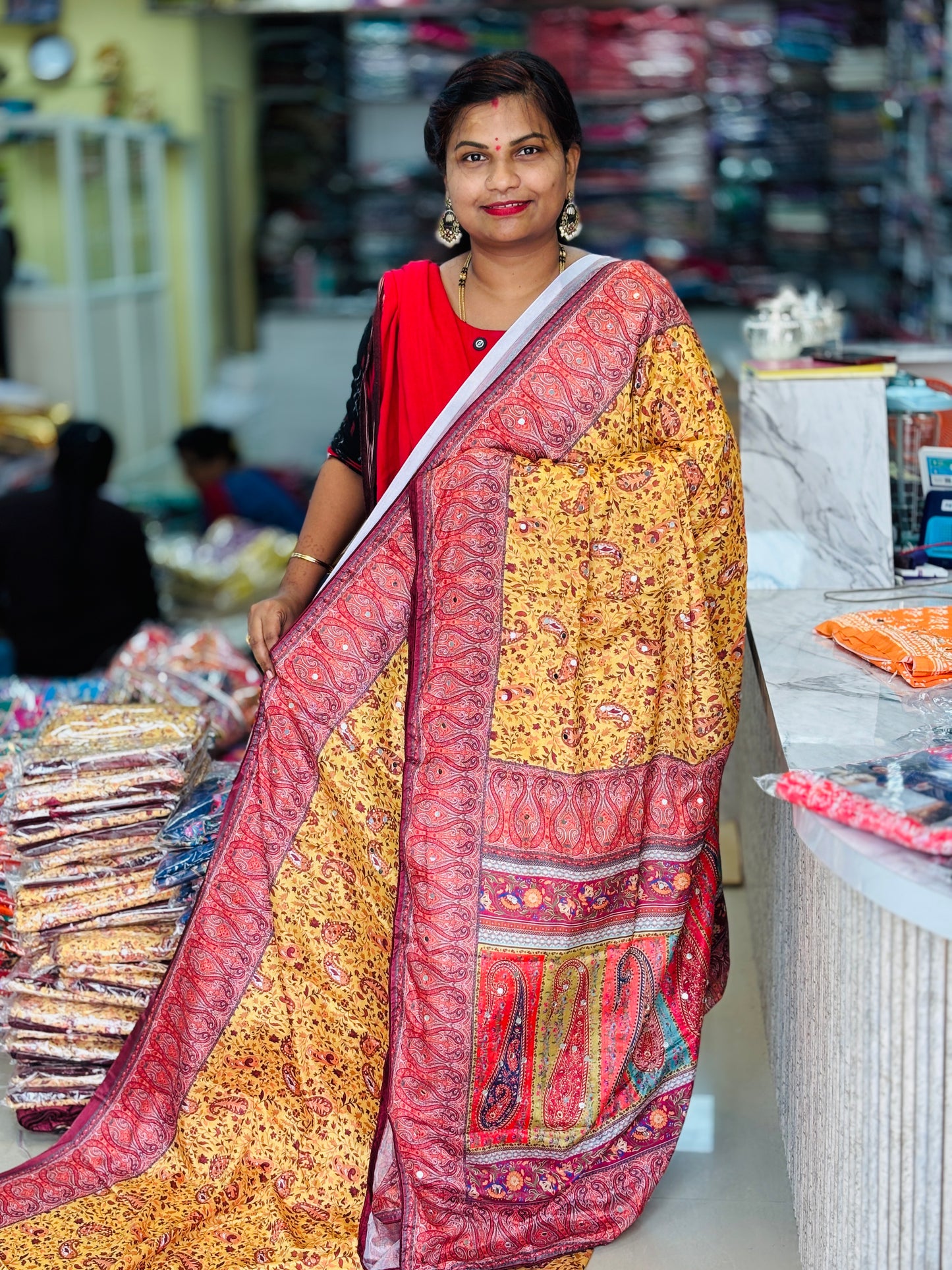 Azrak Chinnon Laya Saree