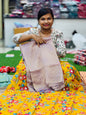 Position blouse Moonga saree