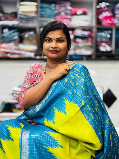 Semi Kanchi Gadwal Sarees
