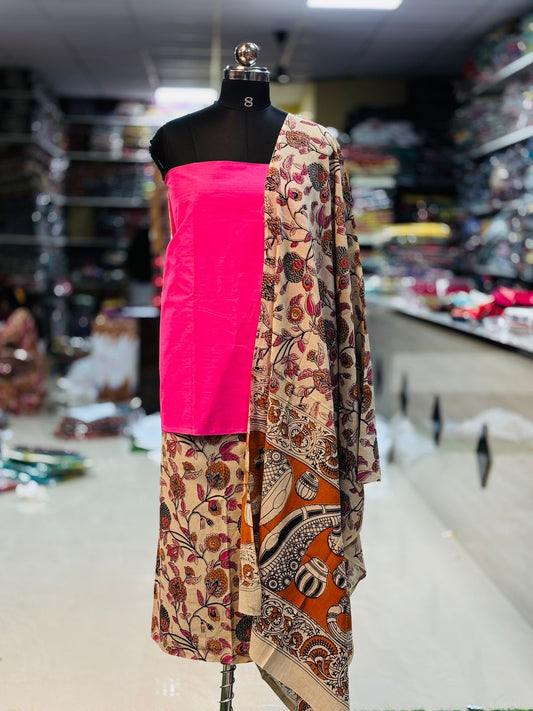 3 Piece Cotton Kalamkari Set