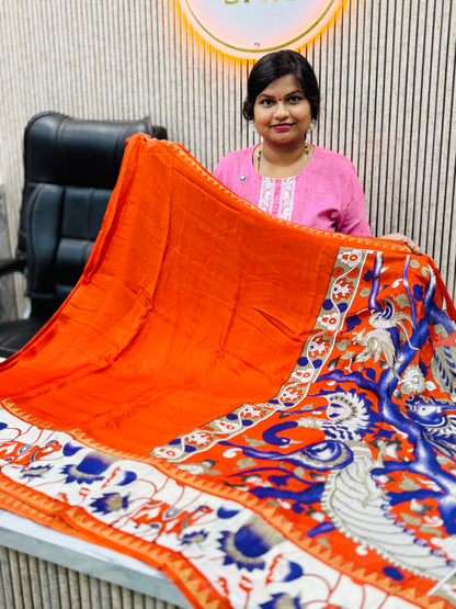 Pichwai Mashmellow Mangalagiri sarees