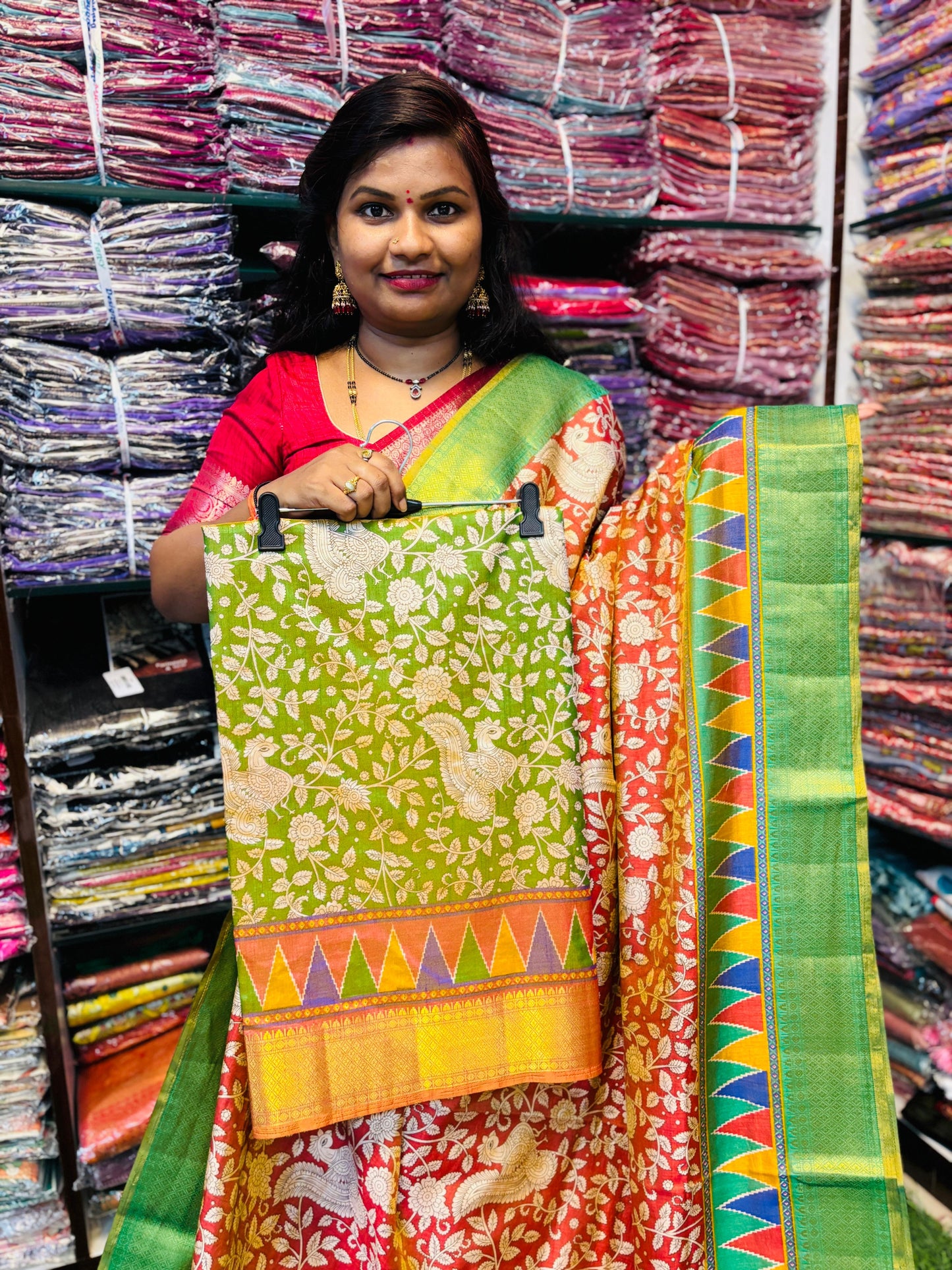 Pochampally kalamkari Sarees