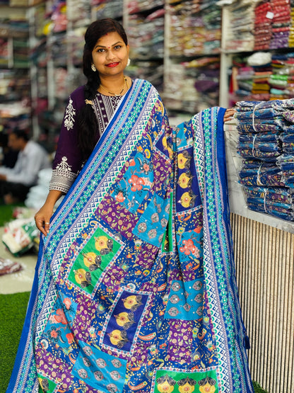 Azrak Chinnon Laya Saree