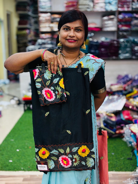 Star Georgette Rangoli Sarees