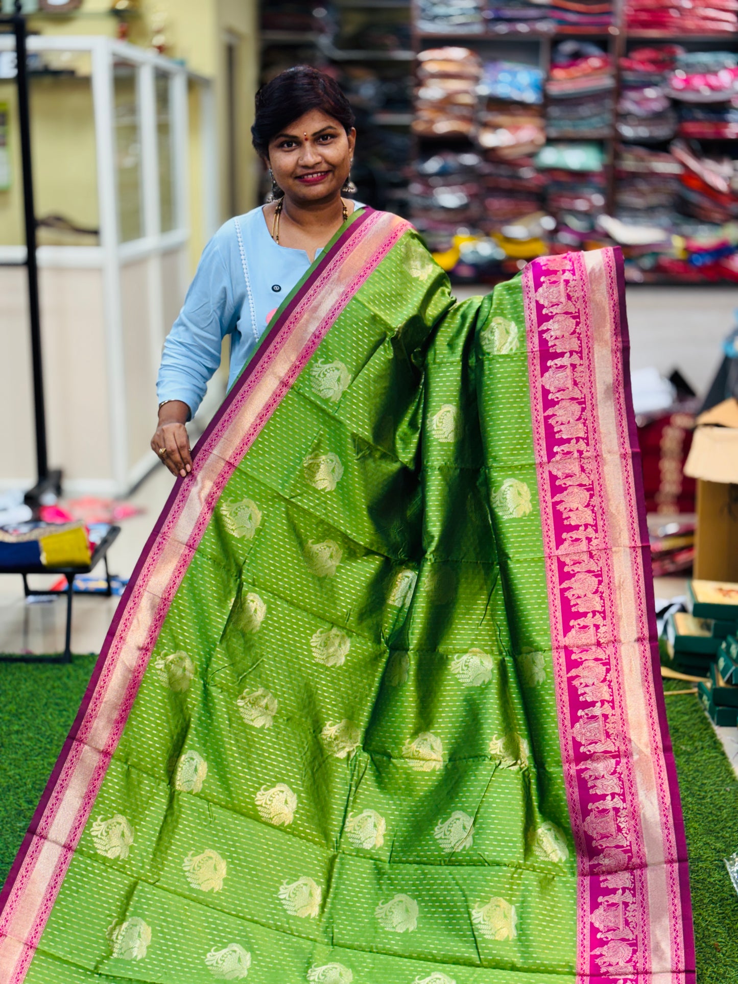 Semi Kanchi Pattu Sarees