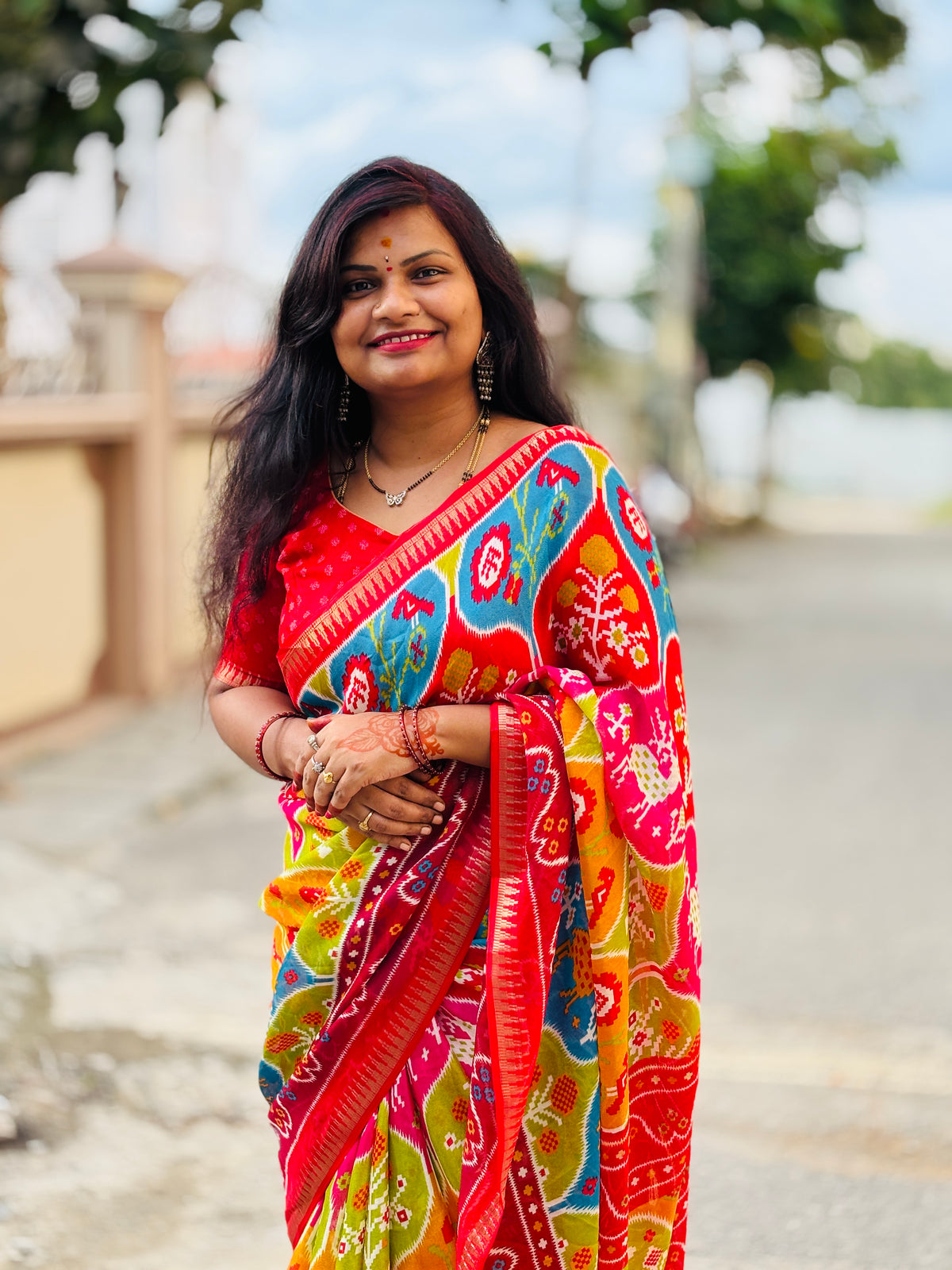 Sreeleela Pochampally Georgette Saree