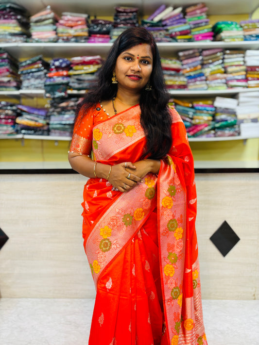 Banarasi pithani Meenakari Weavings