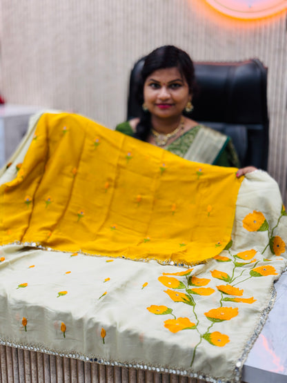 Space Georgette Saree