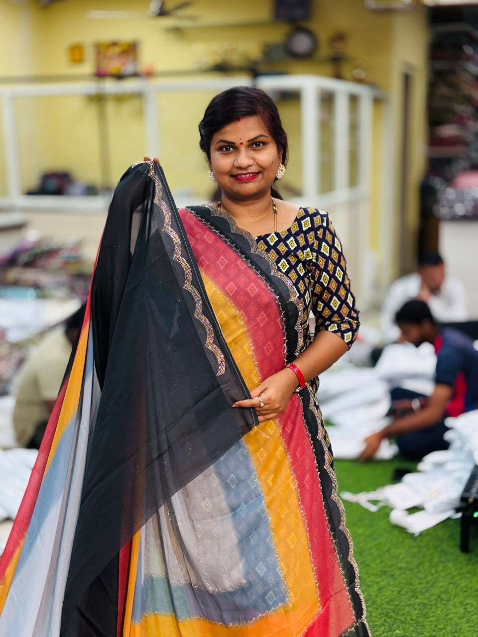 Designer Rainbow sarees