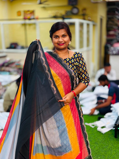 Designer Rainbow sarees