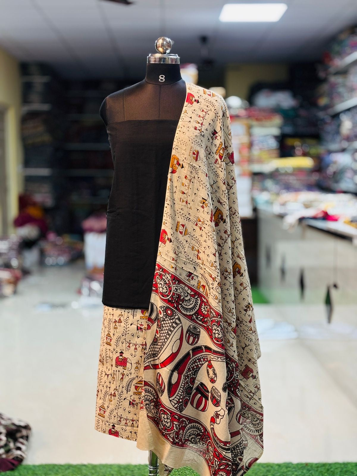 3 Piece Cotton Kalamkari Set