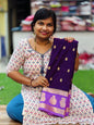 Semi Mysore Crepe Sarees