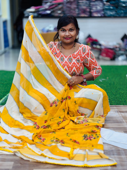 Trisha Butter Silk Saree