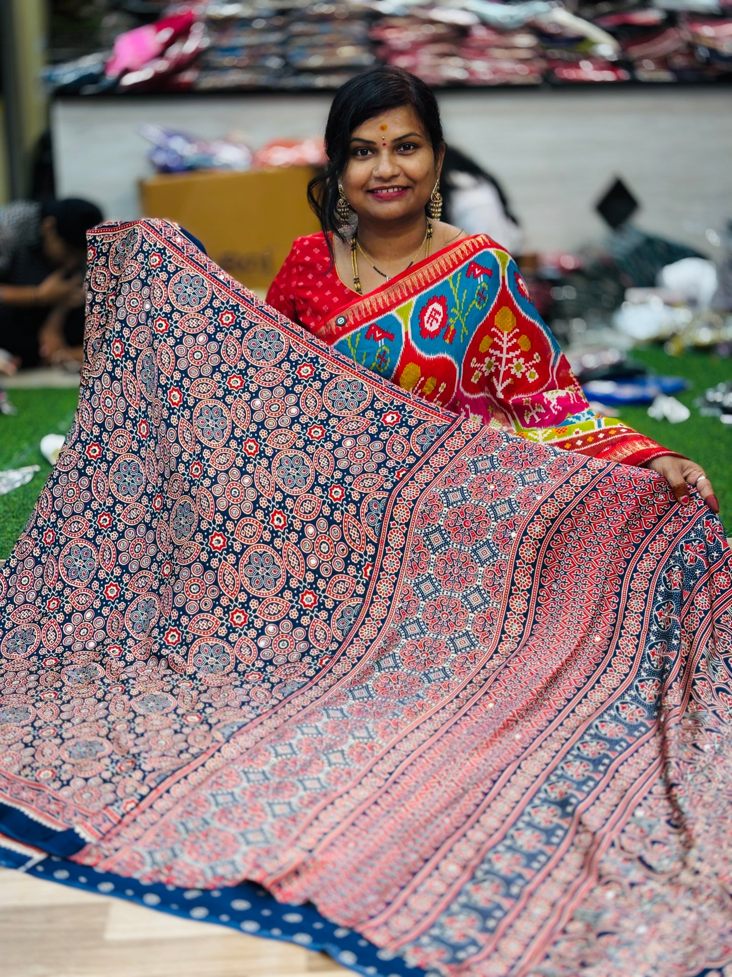 Premium Azrak Model Silk Saree