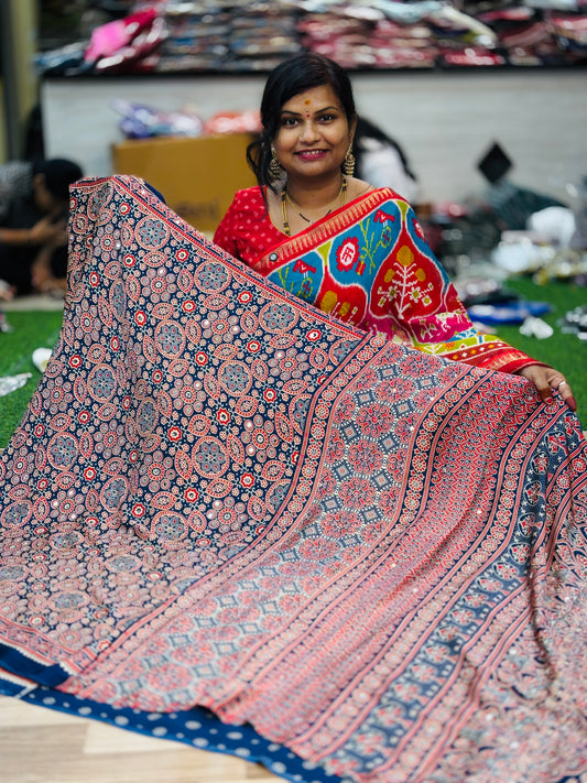 Premium Azrak Model Silk Saree