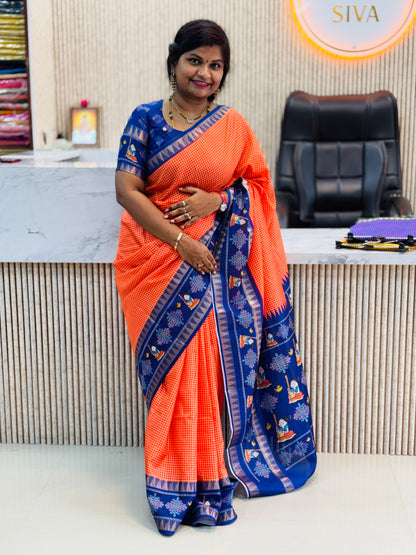 Doll Mangalagiri gap borders Sarees