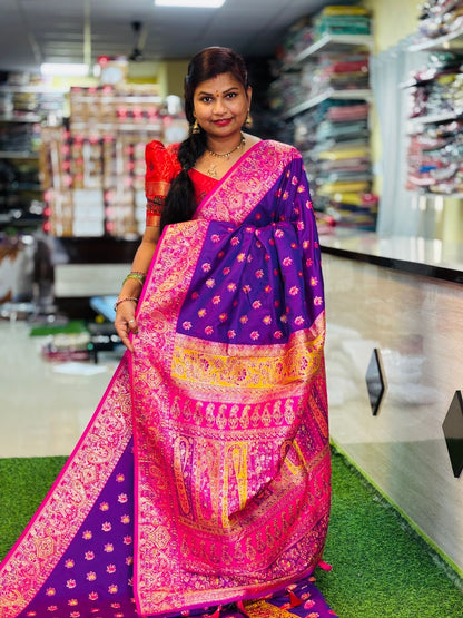 Pashmina Small Border Kanchivaram Saree