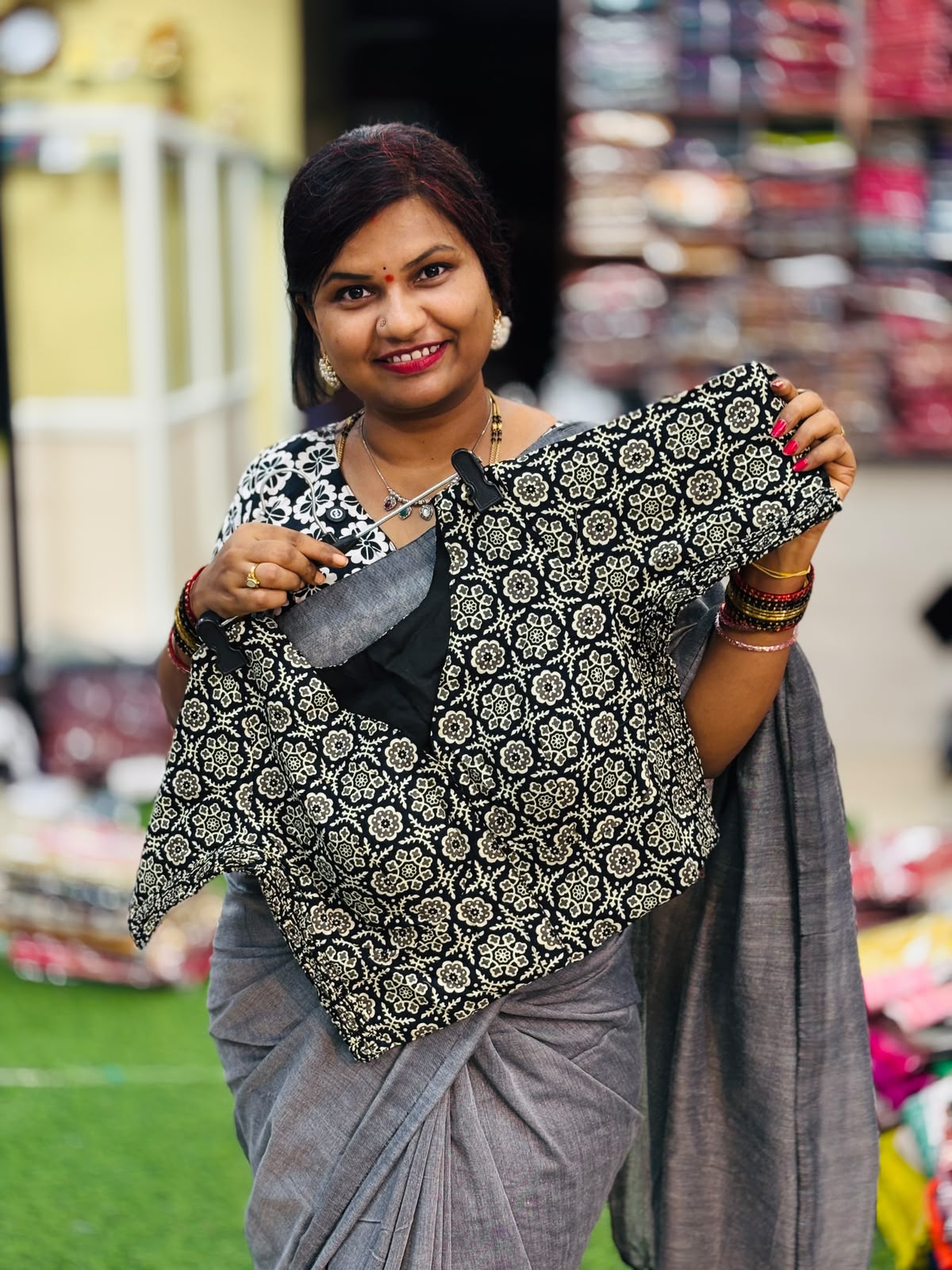 Readymade cotton Kalamkari blouses