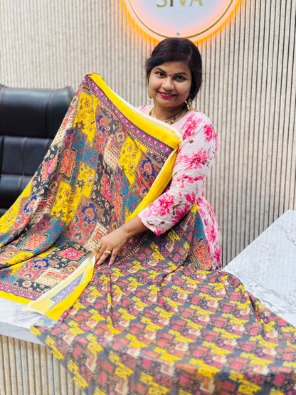 Georgette Laya sarees