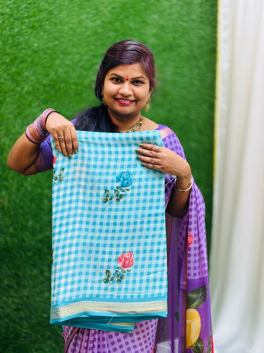 Trending checks chiffon