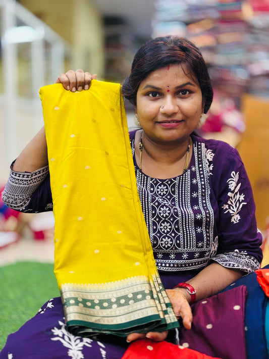 Semi Mysore Crepe Sarees