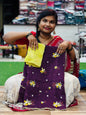 Space cutwork embroidery saree