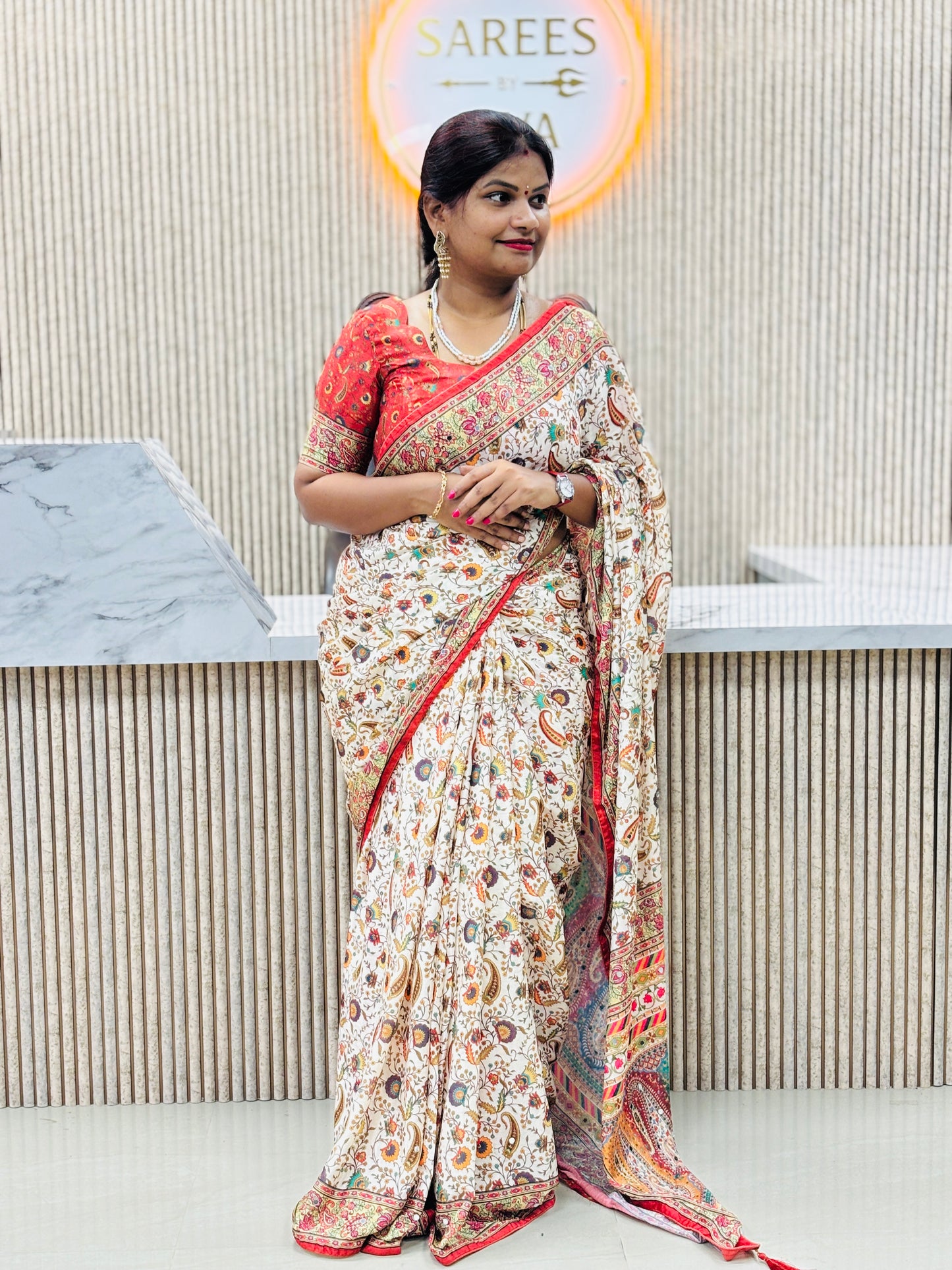 Laya Inspired Azrak sarees