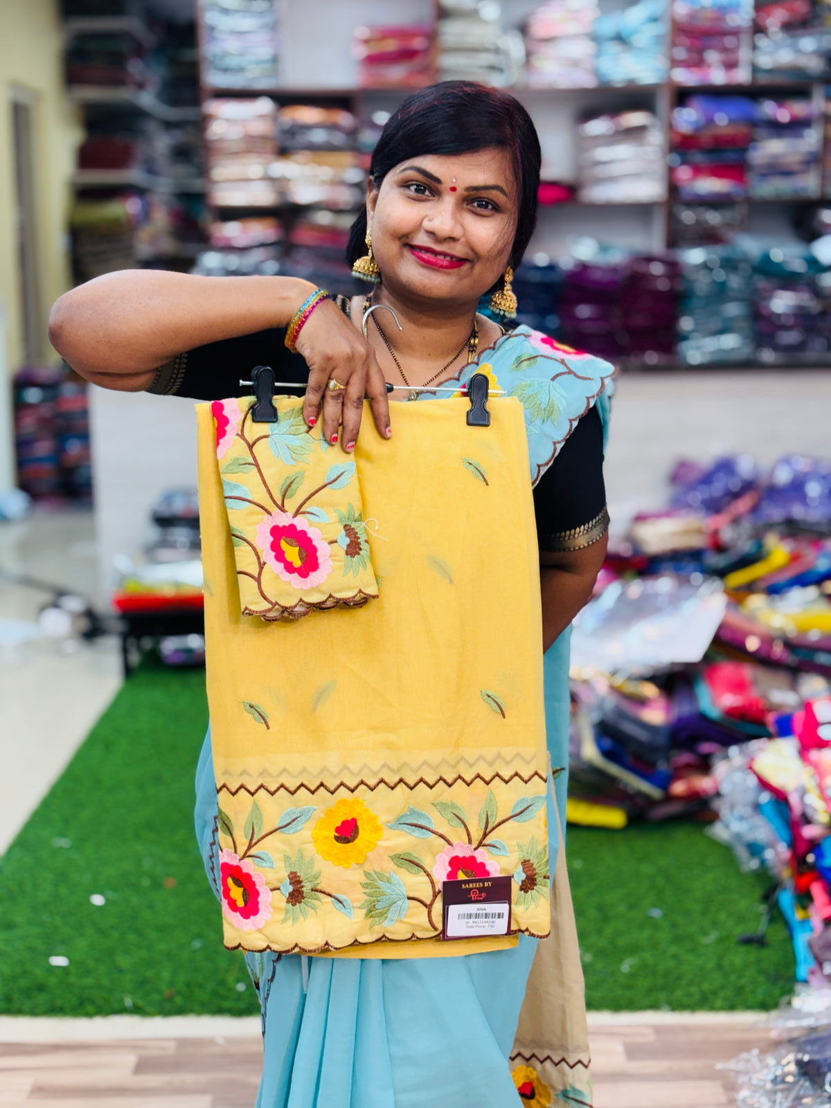 Star Georgette Rangoli Sarees
