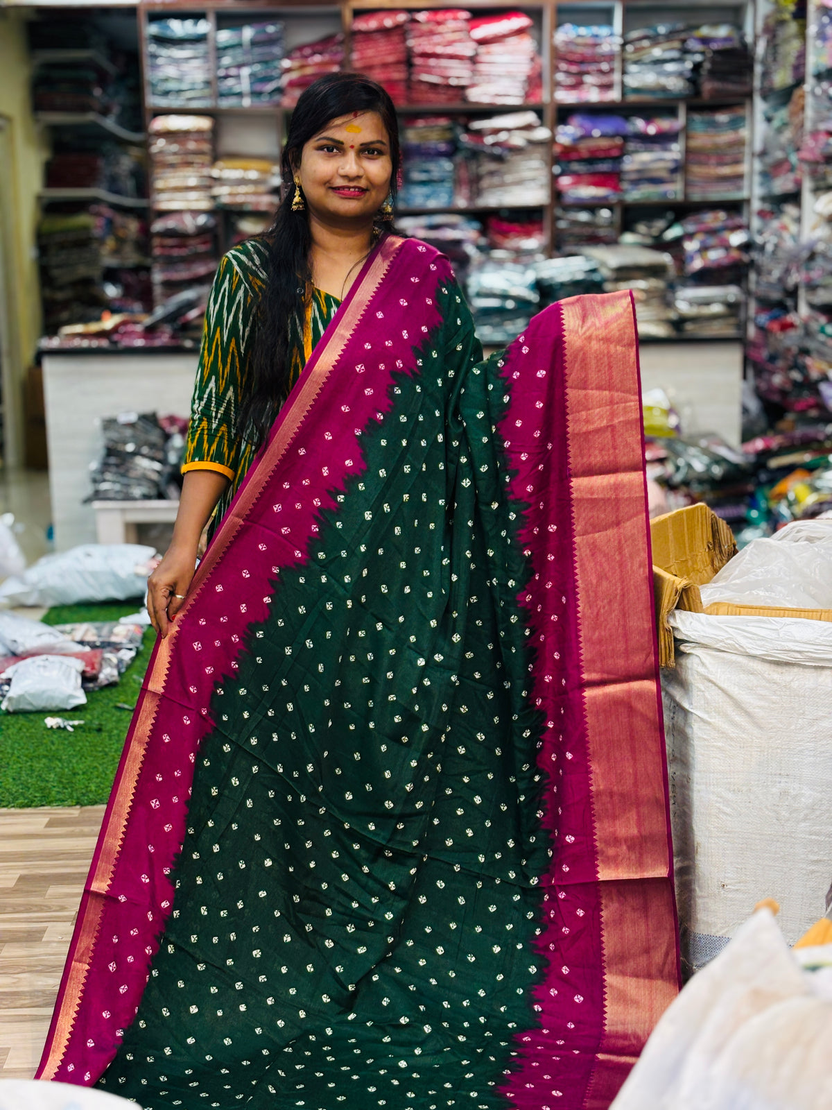 2D Bandini Silk saree