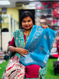 Budget Pattu Sarees-rama blue